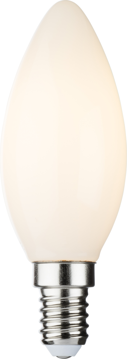 Knightsbridge: CLD4ASESO, Dimmable LED Candle Filament Lamp, 4W, E14, Frosted Glass, 470lm, 2700K Warm White