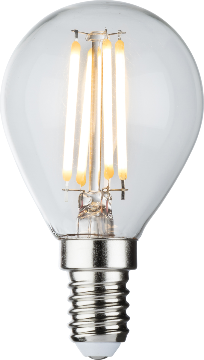 Knightsbridge: GBD4ASESC, Dimmable 4W SES Golf Ball Filament Lamp, Warm White, 2700K, 490lm, E14, Glass, IP20