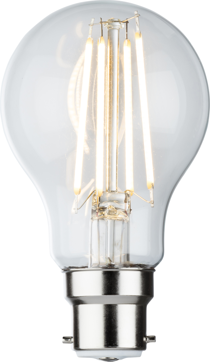 Knightsbridge: GLSD8ABCC, Dimmable LED Filament Lamp, 8W, Warm White 2700K, B22, 1120lm