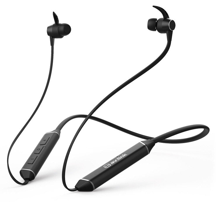 AV:Link: 100.547UK, Neckband Bluetooth Earphones, IPX4, 12h Playback, Bluetooth V5.0, Lightweight Design, Magnetic Earbuds