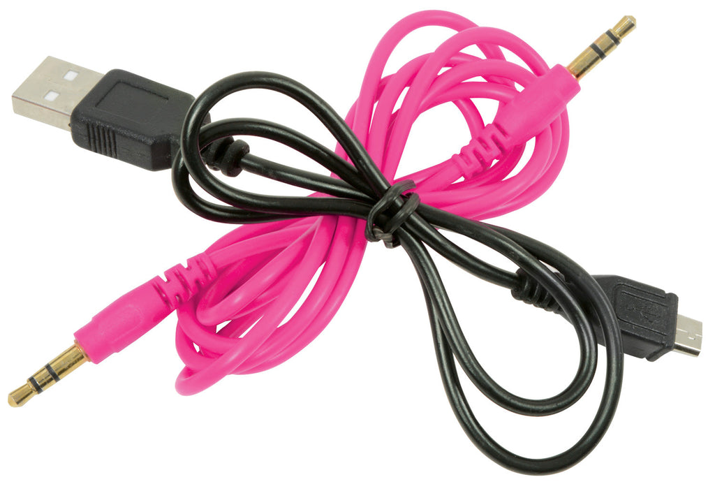 AV:Link: 100.554UK, Wireless Bluetooth Headphones, Pink, 8h Playback, Noise Cancelling, 32 Ohm