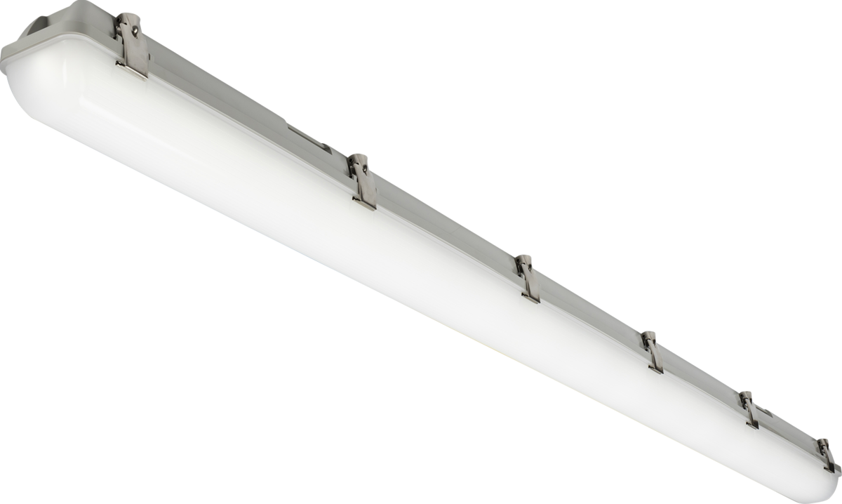Knightsbridge: TORCW5, 5ft Adjustable Wattage LED Light, Selectable CCT 26W/48W, IP65, IK08 Rated, Grey