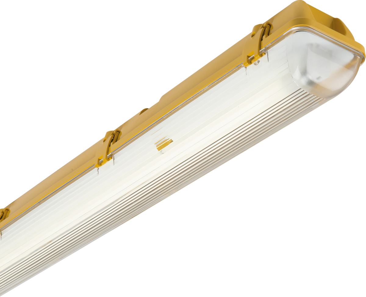 Knightsbridge: TR651581EMHF, 110V IP65 Emergency Fluorescent Fitting, 1x58W, T8, Non-Corrosive, 3 Hour Battery Backup