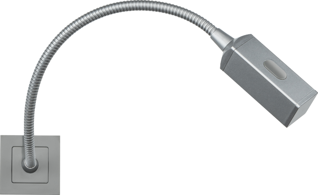 Knightsbridge: NETRLGY, Modular Reading Light, 50x50mm, 2W LED, Grey, Touch Dimmer, IP20