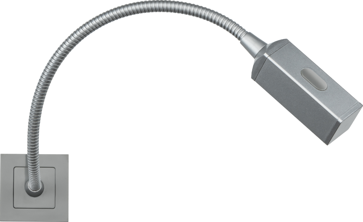 Knightsbridge: NETRLGY, Modular Reading Light, 50x50mm, 2W LED, Grey, Touch Dimmer, IP20