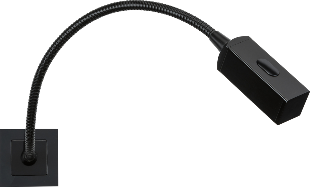 Knightsbridge: NETRLBK, Modular Reading Light, 50x50mm, Touch Dimmer, 2W LED, Warm White, IP20, Aluminium & Polycarbonate