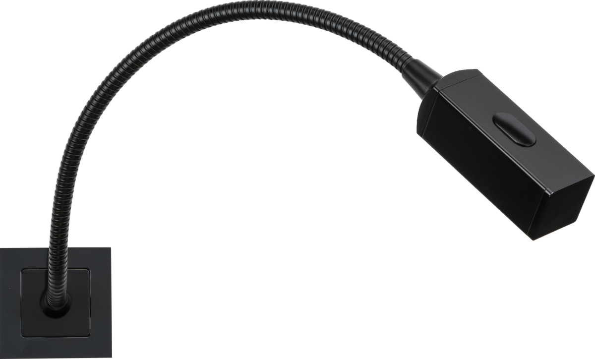 Knightsbridge: NETRLBK, Modular Reading Light, 50x50mm, Touch Dimmer, 2W LED, Warm White, IP20, Aluminium & Polycarbonate