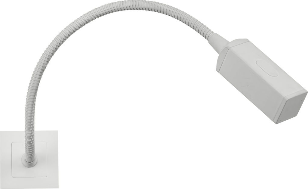 Knightsbridge: NETRLWH, Modular 50x50mm Reading Light, Touch Dimmer, 2W LED, Warm White, 3000K, IP20, Aluminium & Polycarbonate