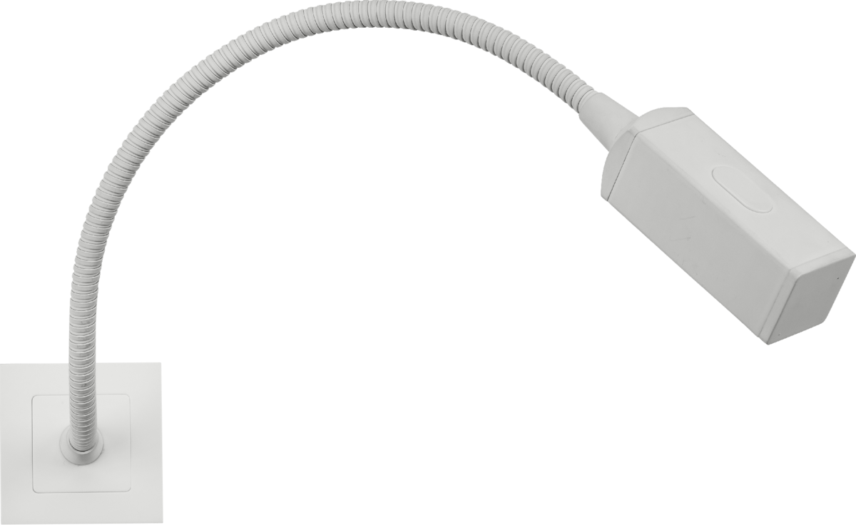 Knightsbridge: NETRLWH, Modular 50x50mm Reading Light, Touch Dimmer, 2W LED, Warm White, 3000K, IP20, Aluminium & Polycarbonate