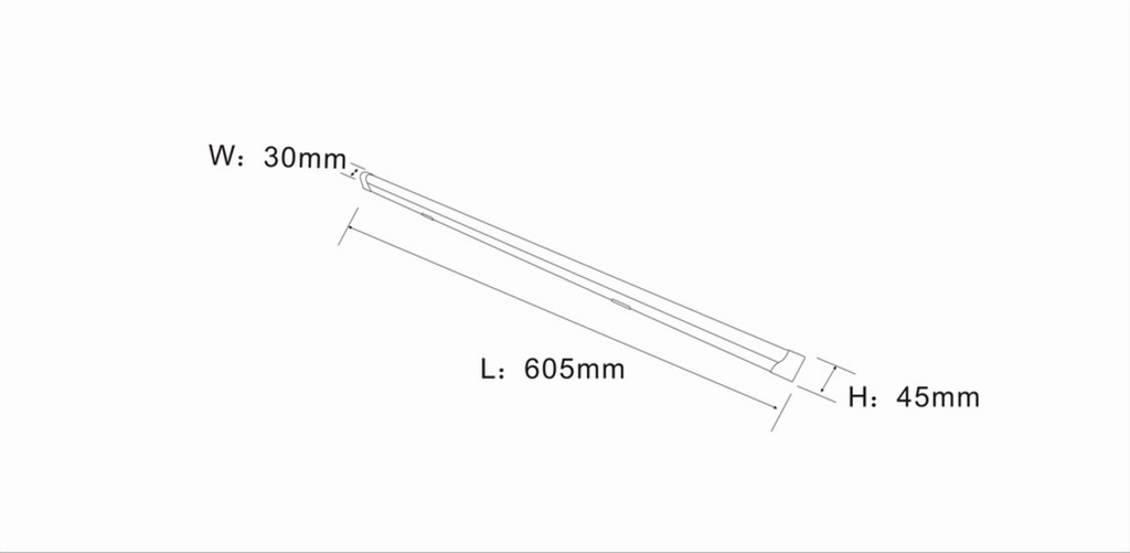 Knightsbridge: LEDBAT9, 2ft LED Batten Light, 230V, 9W, Aluminium, Non-Dimmable, Cool White, 900lm