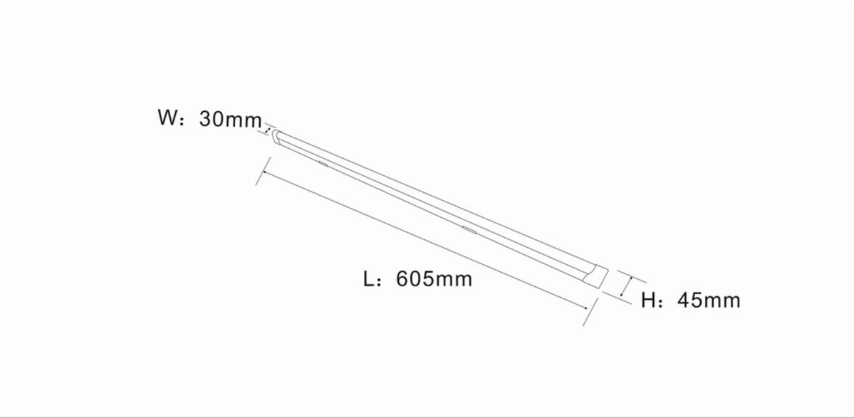 Knightsbridge: LEDBAT9, 2ft LED Batten Light, 230V, 9W, Aluminium, Non-Dimmable, Cool White, 900lm
