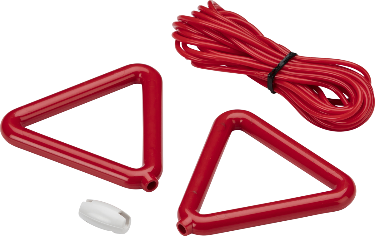 Knightsbridge: PMCORDR, 3M Red Pull Cord with Joint Union & 2 Red Bangles, Infection Control, BS 8300 Compliant, 3 Metres