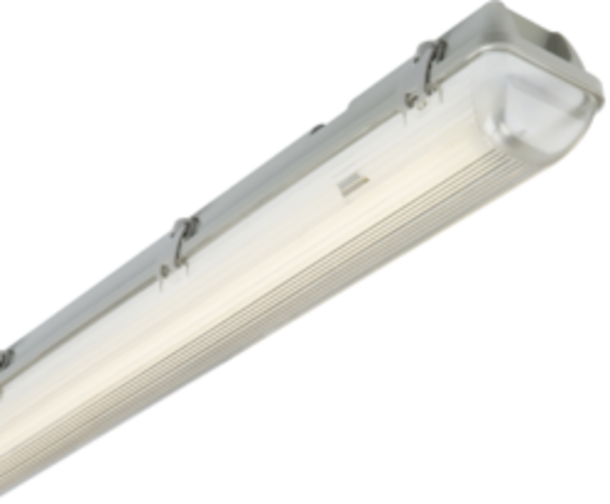 Knightsbridge: NCLB12, 230V IP65 T8 LED Ready Anti-Corrosive Fitting, 2ft, Grey, Polycarbonate