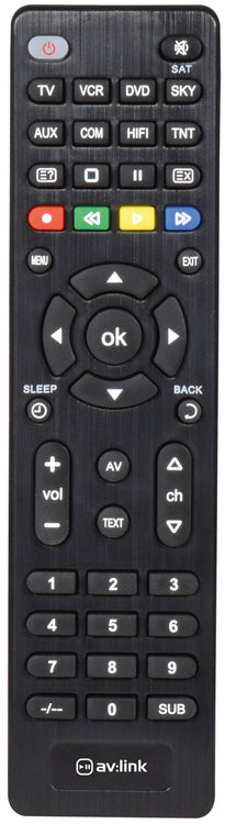 AV:Link: 149.505UK, 8-in-1 Universal Remote Control, Compact Design, Controls 8 Devices