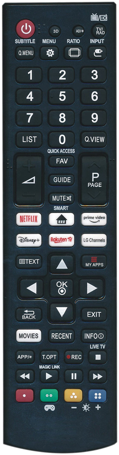 Unbranded: 149.531UK, LG Smart TV Remote Control, Full Function, Compatible with LG TVs