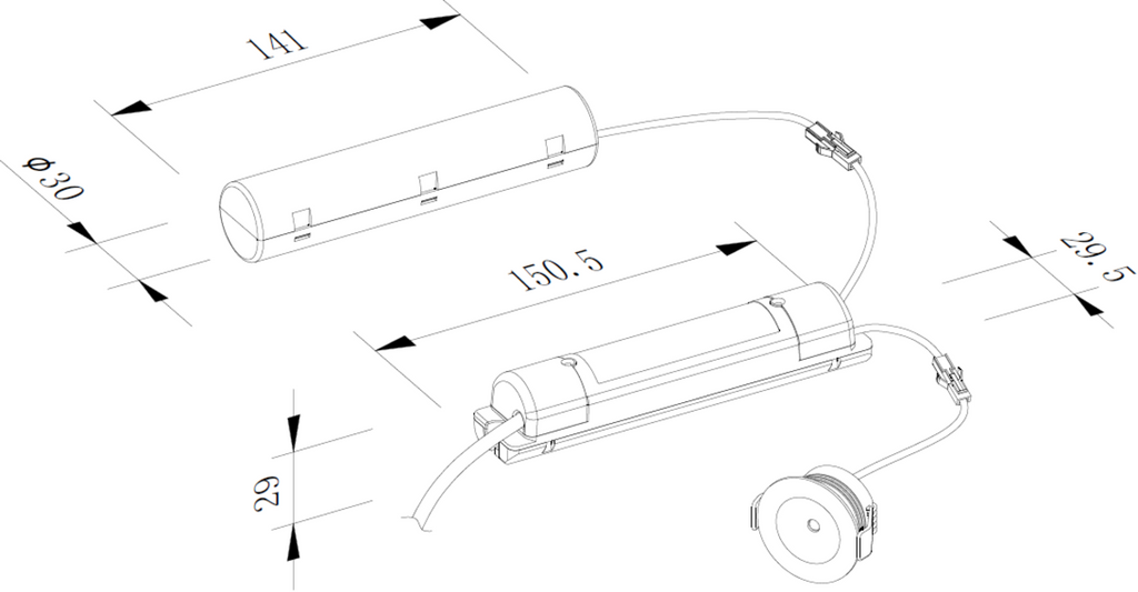 Knightsbridge: EMPOWERSTL, 3W LED Emergency Downlight, Self-Test, 230V IP20, 125 Lumens, Daylight, LiFePO4 Battery