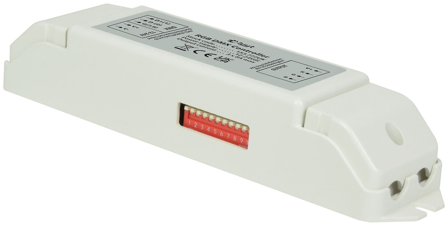 LYYT: 153.777UK, RGB DMX Controller, 12-24V, 3 Channels, 8A Output, IP20