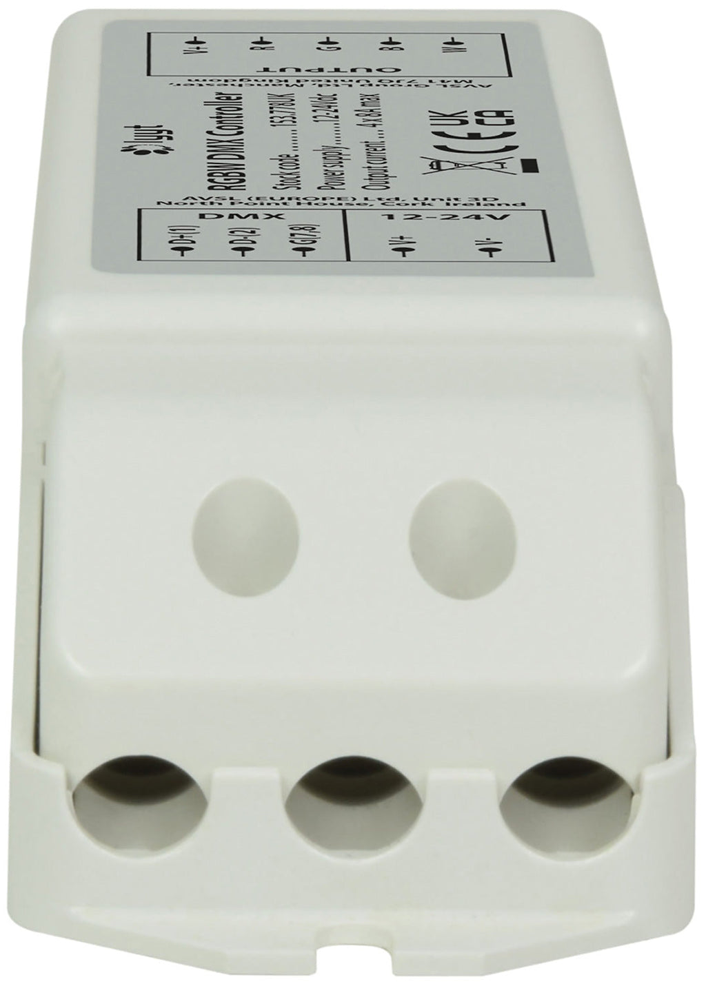 LYYT: 153.778UK, RGBW DMX Controller, 4 Channels, 12-24V, 384W Max, Screw Terminals