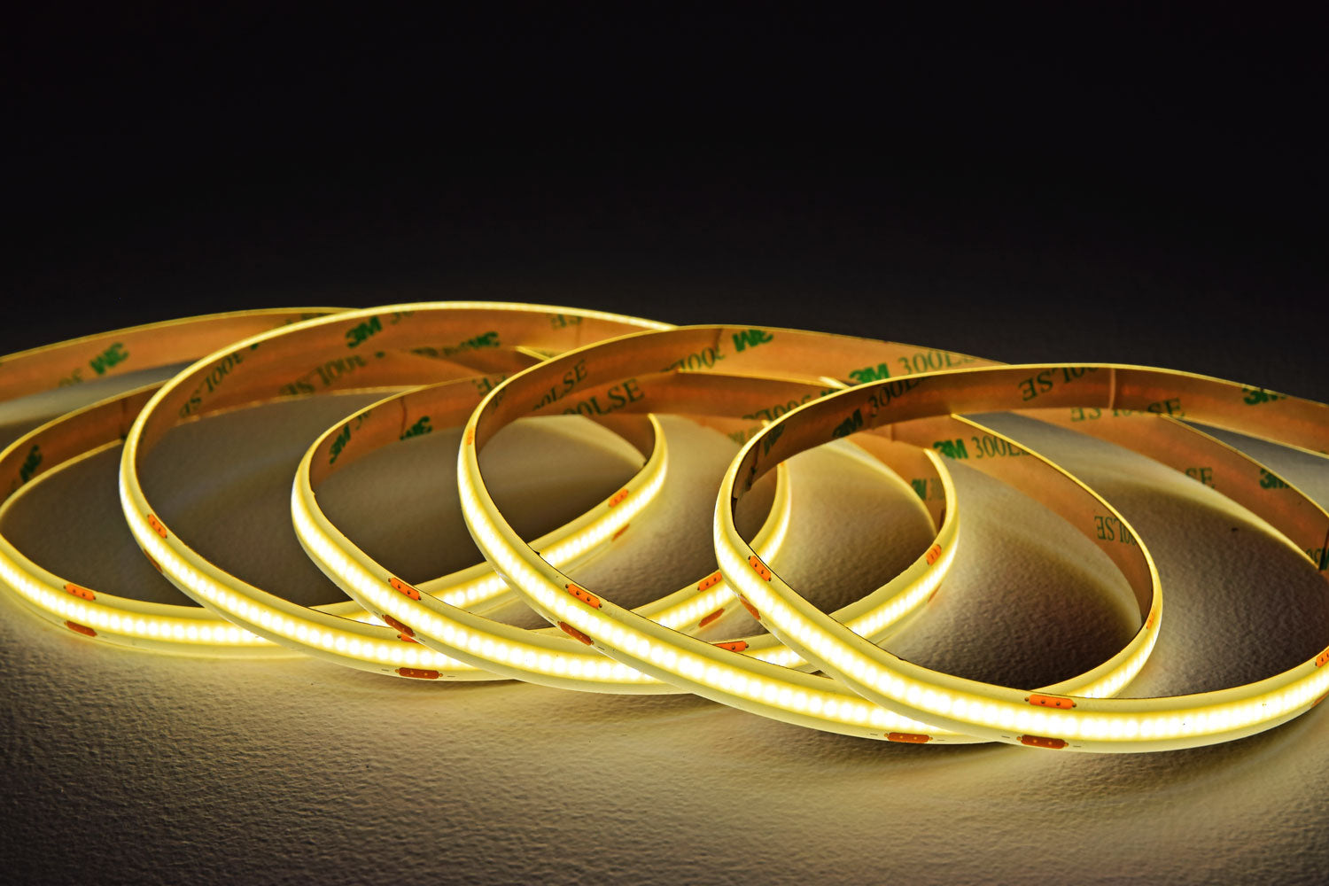 LYYT: 153.807UK, COB LED Tape Kit, 5m, Natural White 4000K, 480 LEDs/m, IP20, 24V, Easy-Peel Self-Adhesive