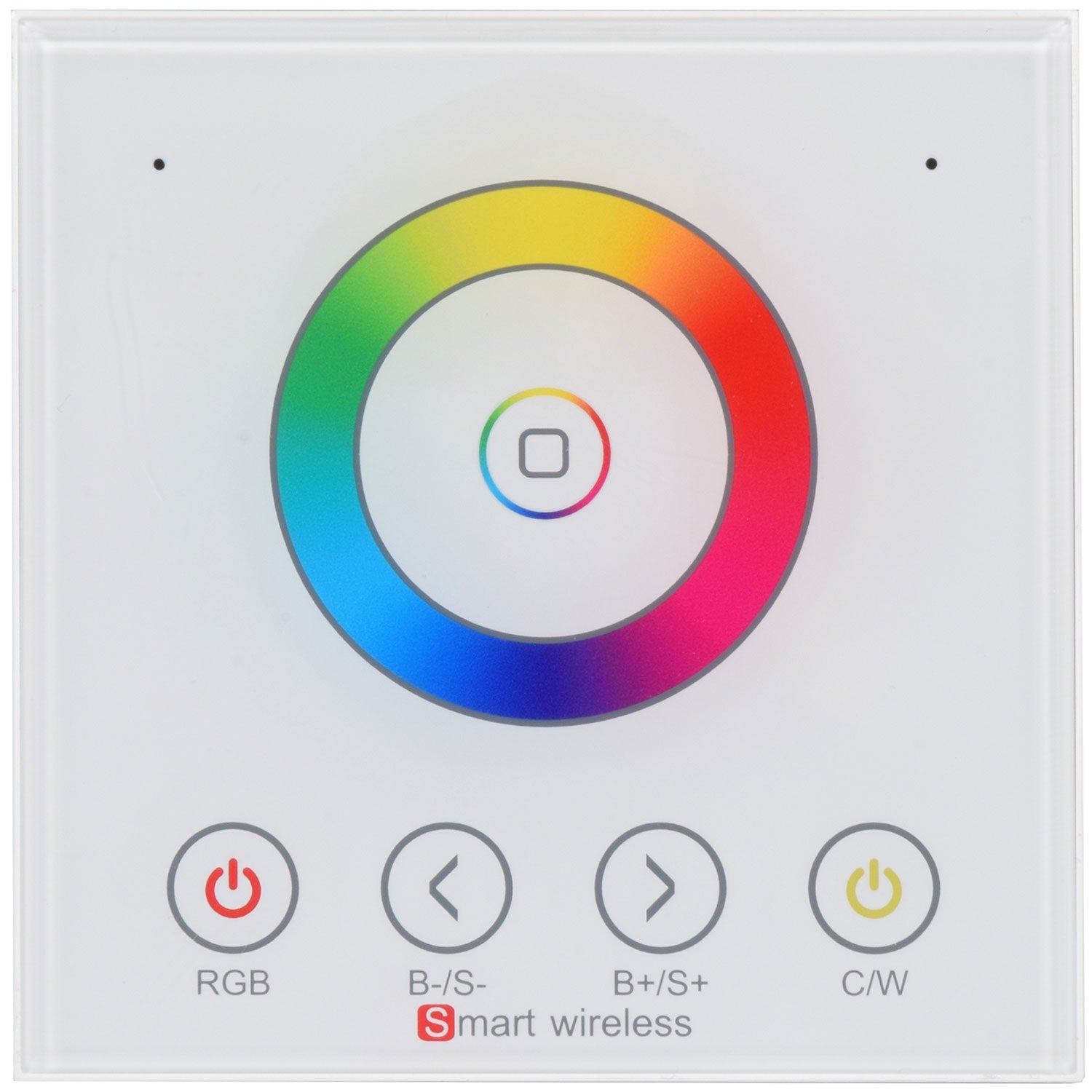 LYYT: 153.896UK, RGBW WiFi Controller with Wall Plate, Voice Control, 12-24V, 16A Max