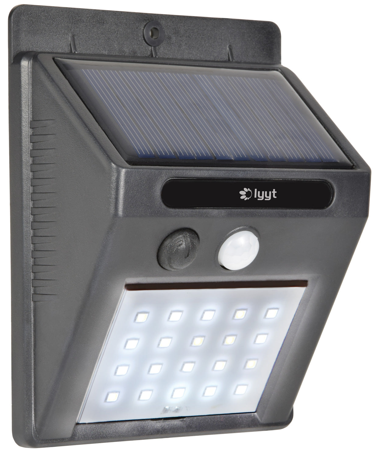 LYYT: 154.842UK, 20 LED Solar Outdoor Garden Wall Light, Motion Sensor, IP44, ABS, 150 Lumens