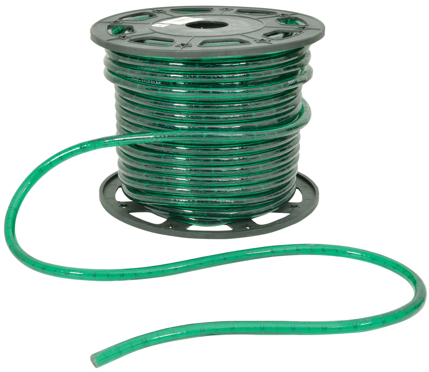 LYYT: 155.025UK, 230V Green Rope Light, 45m, IP44 Rated, 16.4W/m, Dimmable