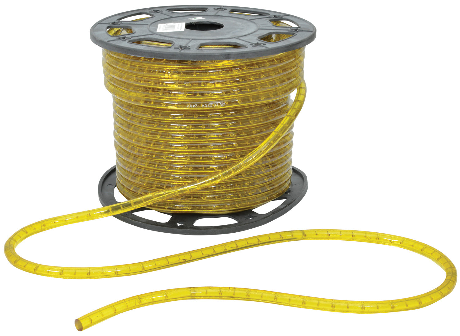 LYYT: 155.030UK, 230V Rope Light, 45m, Dimmable Rice Bulbs, IP44, Yellow, 16.4 W/m