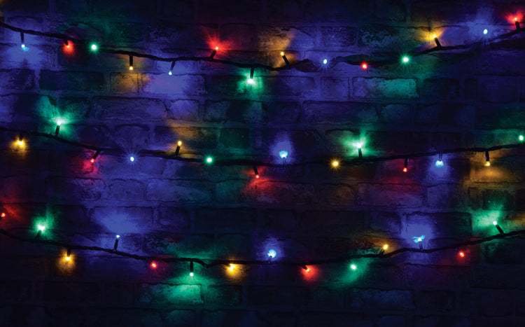 LYYT: 155.410UK, Heavy Duty LED String Lights, 180 LEDs, 20m, IP44, Multicolour