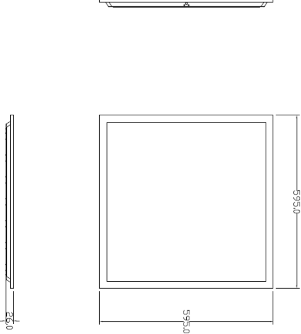 Knightsbridge: LUMI6060PRO, LED Backlit Panel, 30W, 230V, 3000K/4000K/5700K, IP40, 600x600mm, Aluminium, White Finish
