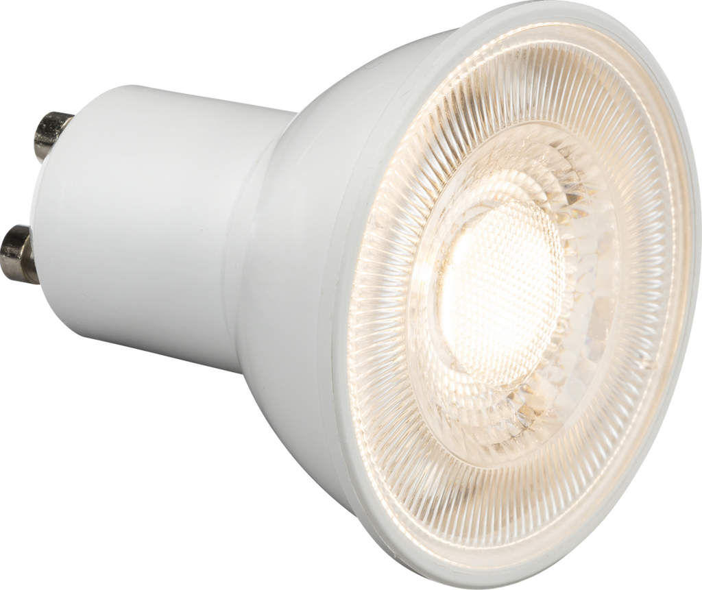 Knightsbridge: GU5PDWW, GU10 LED Dimmable Lamp, 5W, Warm White 3000K, 645lm, 40° Beam Angle, White
