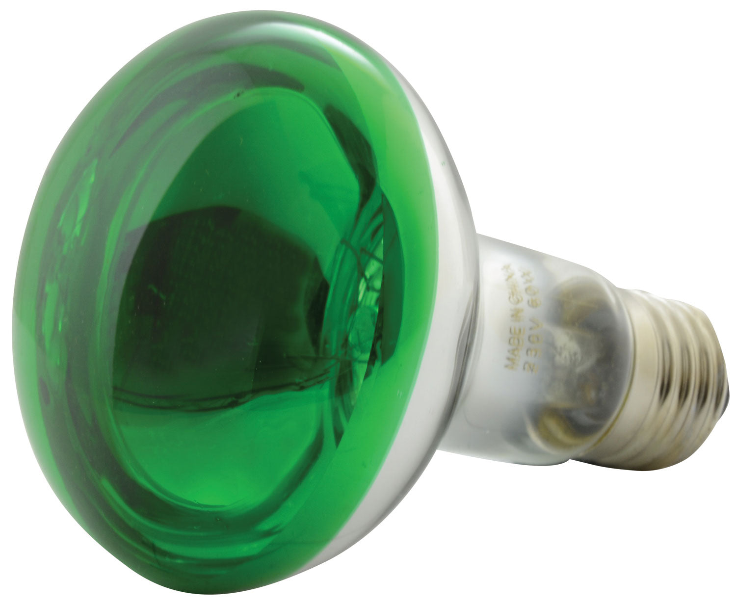 QTX: 160.004UK, R80 Green Reflector Bulb, E27 Base, 60W, 750 Hours Lifespan