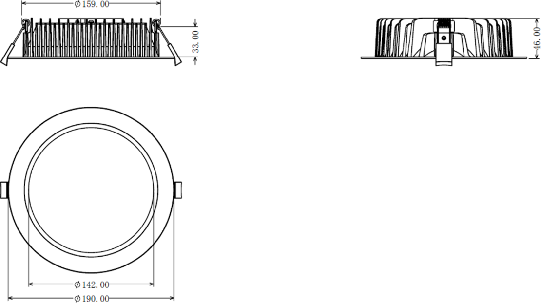 Knightsbridge: AS20CWA, Adjustable LED Downlight, 20W, IP54, 3 CCT Options (3000K, 4000K, 5700K), Slim Profile, 190mm, White