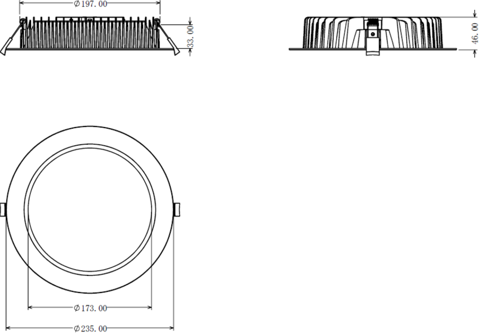 Knightsbridge: AS30CWA, 30W Adjustable LED Downlight, IP54, Slim Profile, 3 CCT Options, 230V