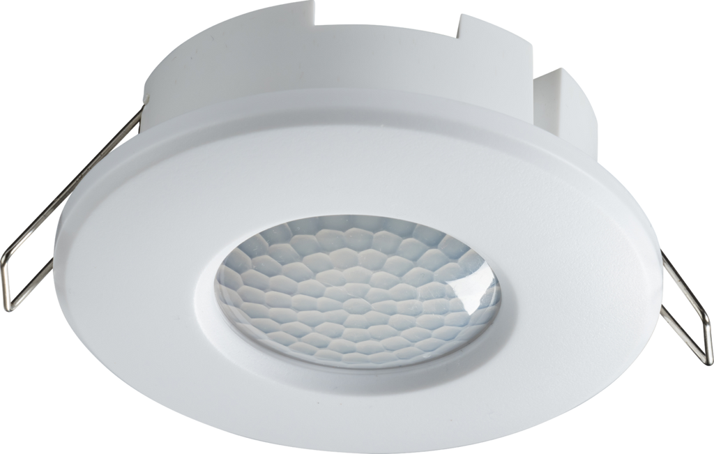 Knightsbridge: OS0025W, IP20 360° 2 in 1 PIR Ceiling Sensor, Surface/Recess Mount, Adjustable Lux & Time, 2000W, White