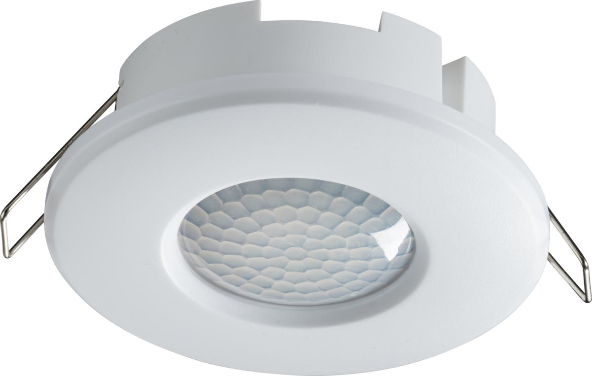 Knightsbridge: OS0025W, IP20 360° 2 in 1 PIR Ceiling Sensor, Surface/Recess Mount, Adjustable Lux & Time, 2000W, White