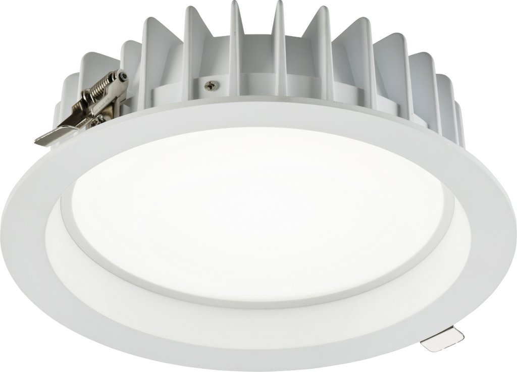 Knightsbridge: SER3040DALI, LED Recessed Downlight, Adjustable CCT, 30/35/40W, IP40, 230V, Aluminium, White Finish
