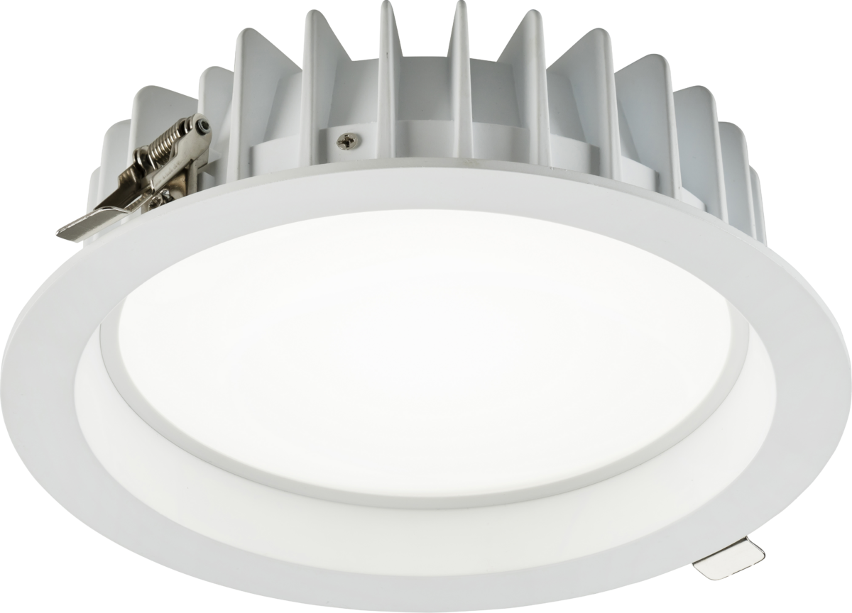 Knightsbridge: SER3040DALI, LED Recessed Downlight, Adjustable CCT, 30/35/40W, IP40, 230V, Aluminium, White Finish