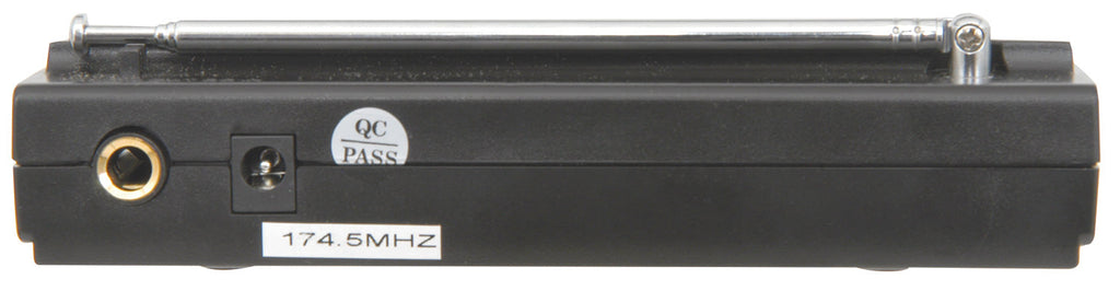 QTX: 171.801UK, Handheld VHF Wireless Microphone, 50m Range, Compact System, 9V Battery, Desktop Receiver