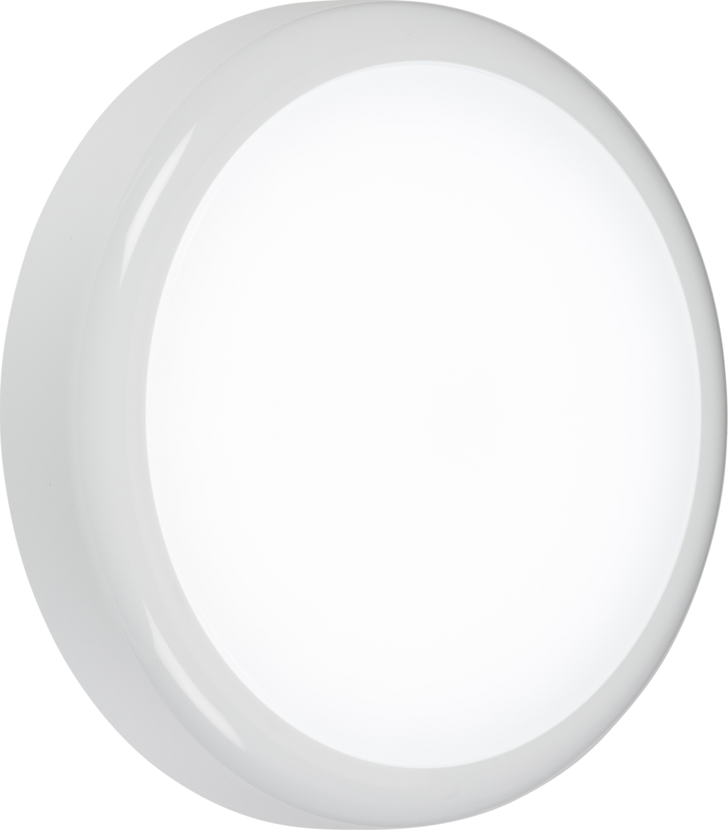 Knightsbridge: BT9CTEMS, 230V IP65 9W CCT Adjustable LED Bulkhead Light, Emergency 3 Hour, Polycarbonate, 665lm, 4000K, Sensor