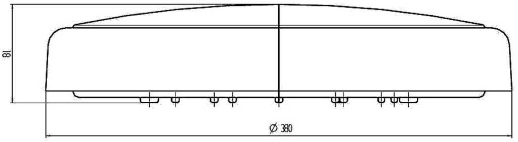 Knightsbridge: BT20CTS, 230V IP65 20W Adjustable LED Bulkhead, Microwave Sensor, Low Profile, 1050lm, White