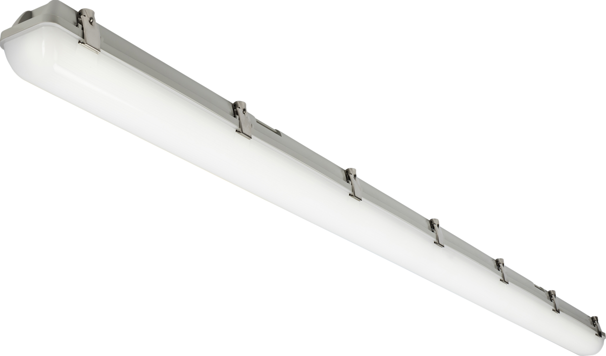 Knightsbridge: TORCWMEM6, 230V LED Non-Corrosive Light, 6ft, Selectable 30W/60W, IP65, IK08, Emergency & Sensor