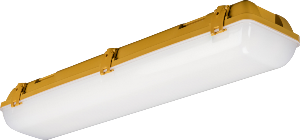 Knightsbridge: TRLEDA221, 110V IP65 Twin LED Non-Corrosive Fitting, 22W, Cool White, Polycarbonate, 129mm Width