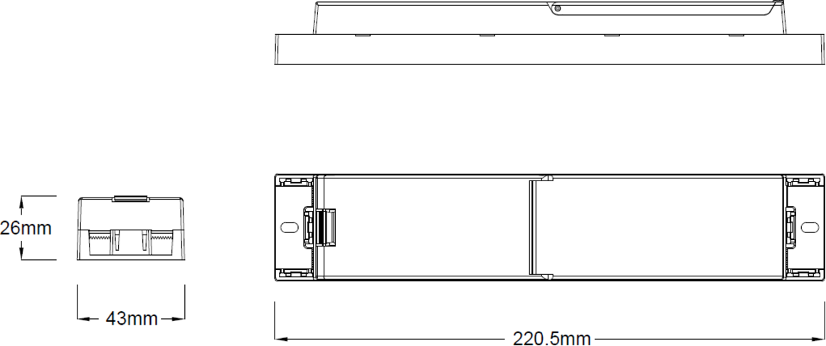 Knightsbridge: MODEMKIT, 3W Modular Emergency Kit, LiFePO4 Battery, 230V, White, Maintained/Non-maintained