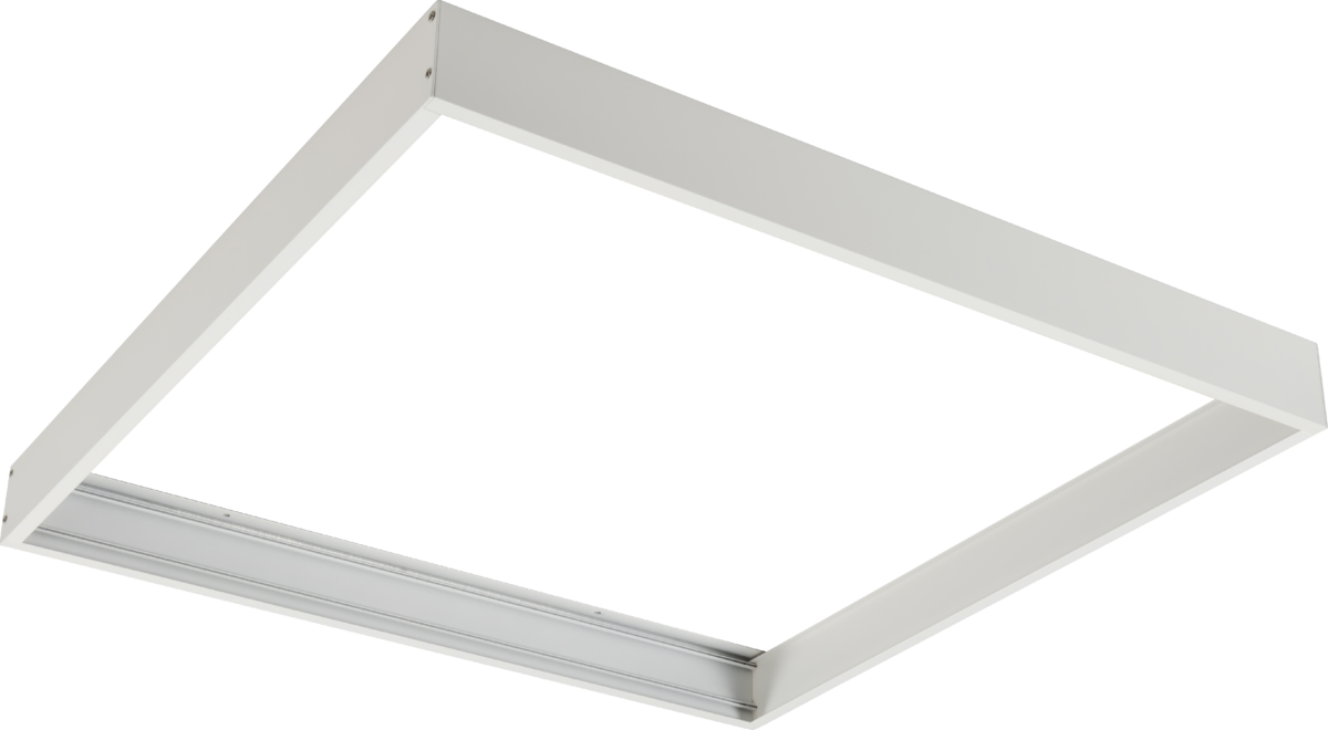 Knightsbridge: LPANKIT2, 600x600 LED Panel Surface Mount Kit, Aluminium Frame, White Finish, Compatible with LUMI6060 Panels