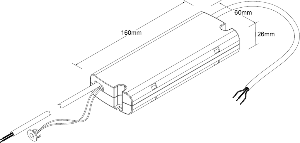 Knightsbridge: SPKEVEMKIT, SpektroLED Evo Emergency Kit, 230V, 2W, LiFePO4 Battery, Maintained/Non-Maintained, IP20, 3 Hour Duration