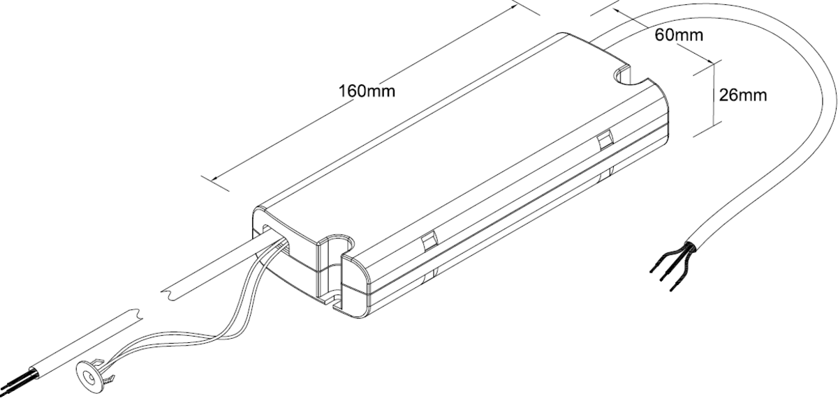 Knightsbridge: SPKEVEMKIT, SpektroLED Evo Emergency Kit, 230V, 2W, LiFePO4 Battery, Maintained/Non-Maintained, IP20, 3 Hour Duration