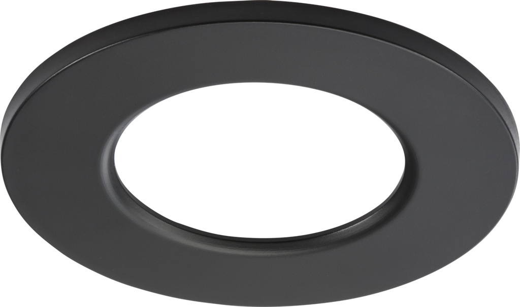 Knightsbridge: RE6BZMB, RenuLED Downlight Bezel, 88 mm Diameter, Matt Black, Durable ABS, Compatible with Fixed and Tilt Designs