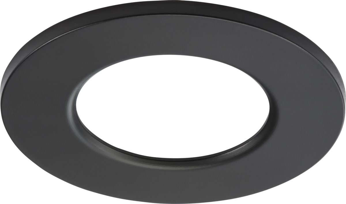 Knightsbridge: RE6BZMB, RenuLED Downlight Bezel, 88 mm Diameter, Matt Black, Durable ABS, Compatible with Fixed and Tilt Designs
