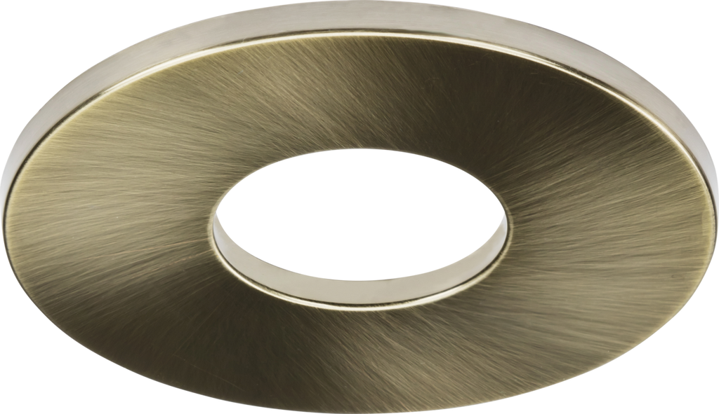 Knightsbridge: FRNFBEZAB, Magnetic Bezel for FireNova Downlights, Antique Brass, 88mm Diameter, Polycarbonate