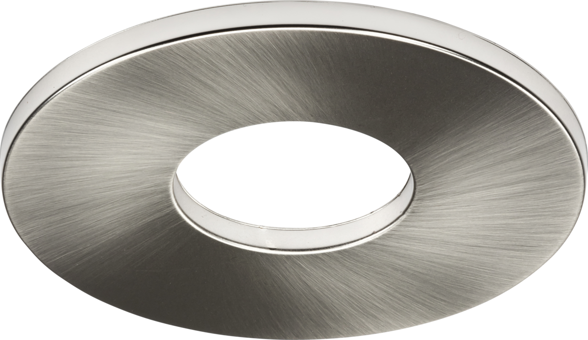 Knightsbridge: FRNFBEZBC, Magnetic Bezel for FireNova Downlight, 88mm, Brushed Chrome, Polycarbonate